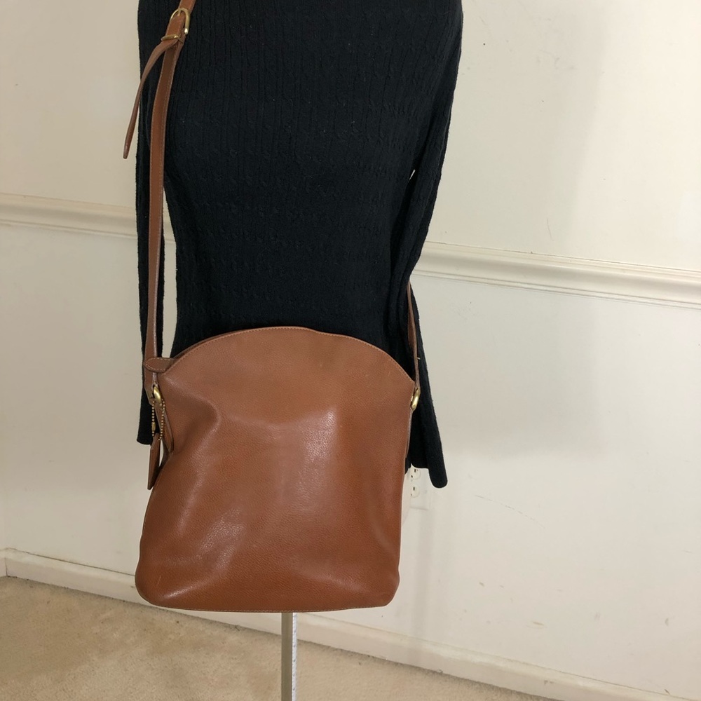 Vintage Coach British Tan crossbody bag ITALY
